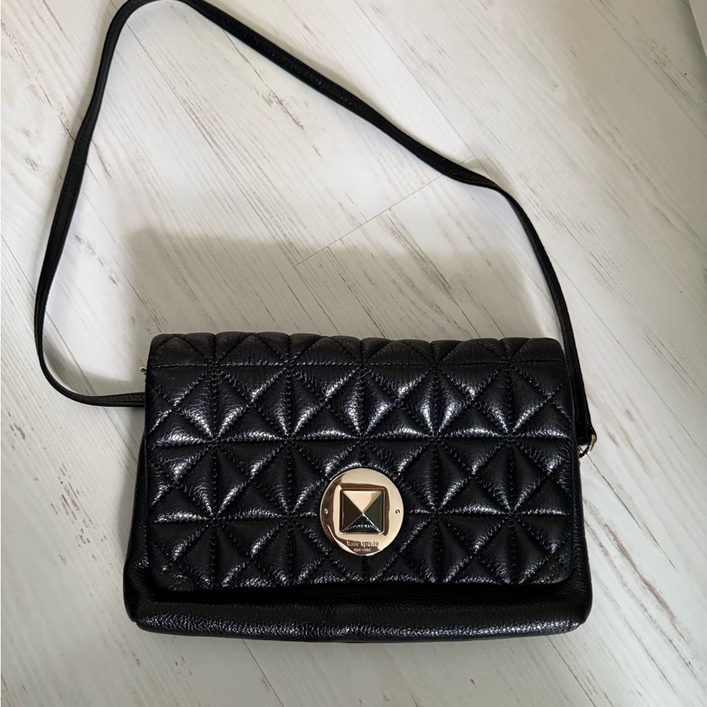 Kate Spade Black Quilted Shoulder Bag